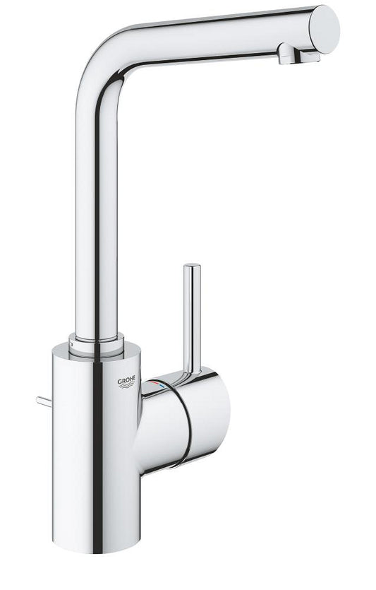 Grohe Concetto Einhand-Waschtischbatterie 23739, L-Size, mit Zugstangen-Ablaufgarnitur (chrom)