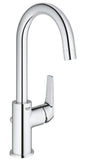 Grohe BauFlow Einhand-Waschtischbatterie 23753, L-Size, mit Zugstangen-Ablaufgarnitur (chrom)