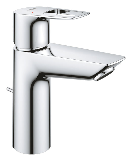 GROHE BauLoop Einhand-Waschtischbatterie 23762, M-Size, mit Zugstangen-Ablaufgarnitur (chrom)