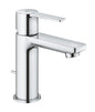 Grohe Lineare Einhand-Waschtischbatterie 23790, XS-Size, Mittelstellung kalt, mit Zugstangen-Ablaufgarnitur (chrom)