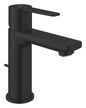 Grohe Lineare Einhand-Waschtischbatterie 23790, XS-Size, Mittelstellung kalt, mit Zugstangen-Ablaufgarnitur (matt black)