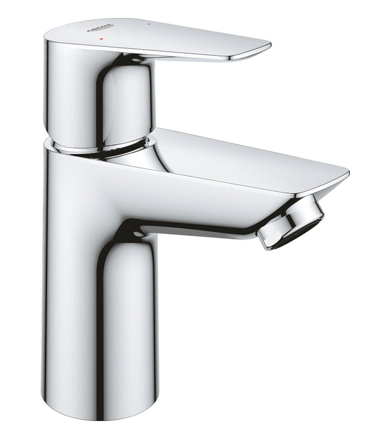 GROHE BauEdge Einhand-Waschtischbatterie 23896, S-Size, 3,5 l/min, mit Push-open Ablaufgarnitur (chrom)