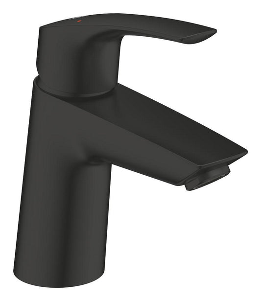 Grohe Eurosmart Einhand-Waschtischbatterie 23968, S-Size, geneigte Version, mit Push-open Ablaufgarnitur (matt black)