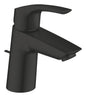 Grohe Eurosmart Einhand-Waschtischbatterie 23969, S-Size, geneigte Version, Mittelstellung kalt, mit Zugstangen-Ablaufgarnitur (matt black)