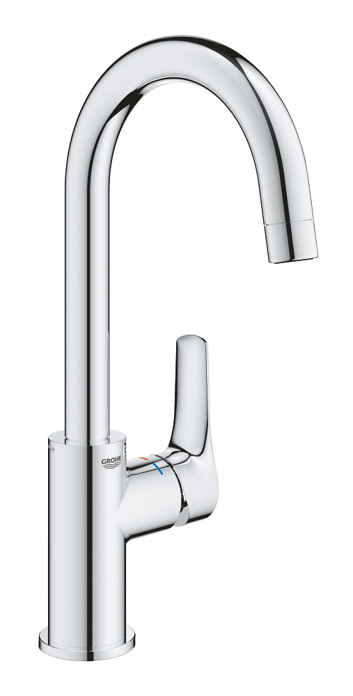 Grohe Eurosmart Einhand-Waschtischbatterie 23970, L-Size, mit Push-open Ablaufgarnitur (chrom)