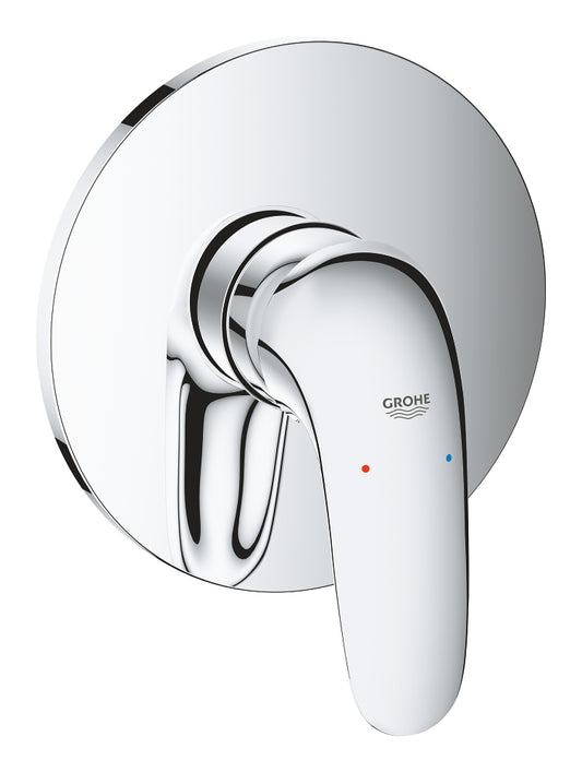Grohe Eurostyle Einhand-Brausebatterie 24046, Fertigmontageset für Rapido SmartBox, geschlossener Hebel (chrom)