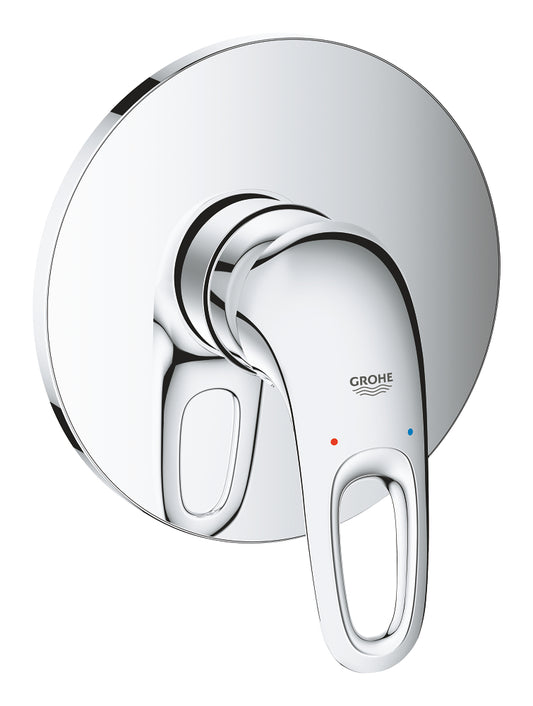 Grohe Eurostyle Einhand-Brausebatterie 24048, Fertigmontageset für Rapido SmartBox, offener Hebel (chrom)