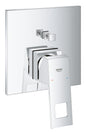 Grohe Eurocube Einhand-Wannenbatterie 24062, Fertigmontageset für Rapido SmartBox (chrom)