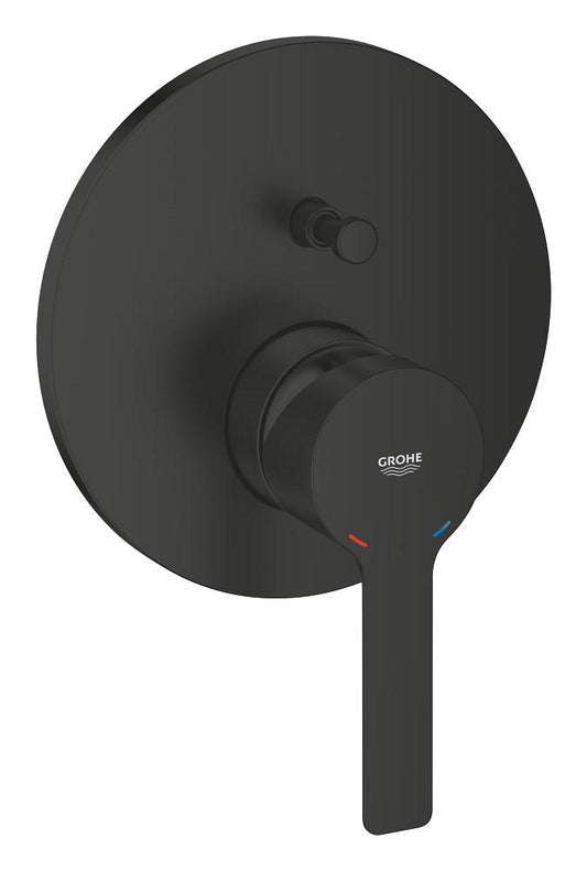 Grohe Lineare Einhand-Wannenbatterie 24064, Fertigmontageset für Rapido SmartBox (matt black)