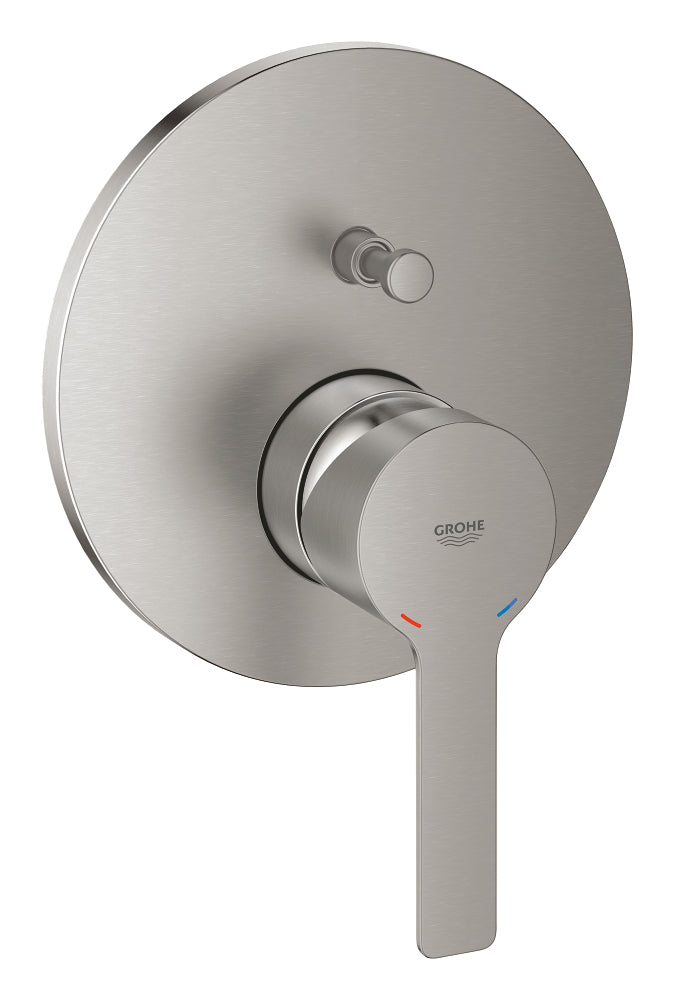 Grohe Lineare Einhand-Wannenbatterie 24064, Fertigmontageset für Rapido SmartBox (supersteel)