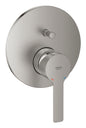 Grohe Lineare Einhand-Wannenbatterie 24064, Fertigmontageset für Rapido SmartBox (supersteel)