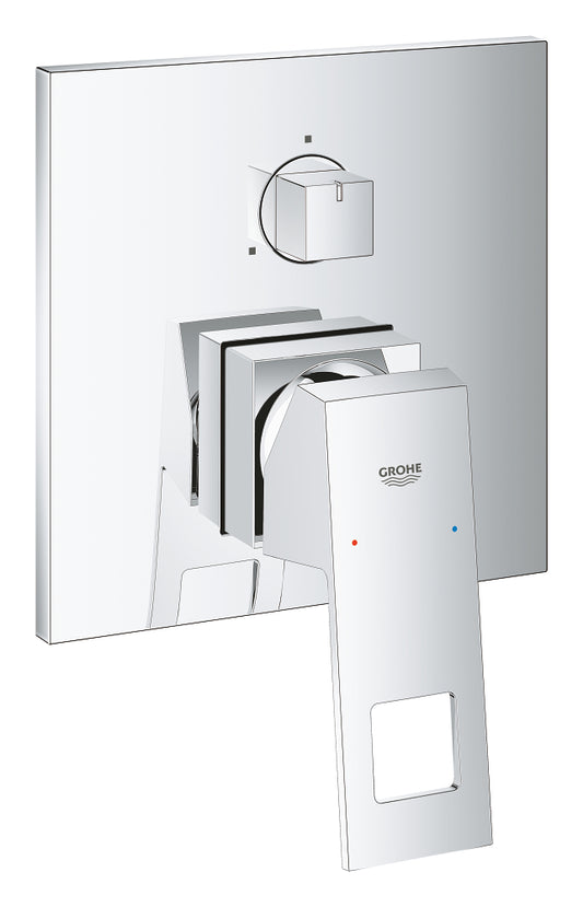 Grohe Eurocube Einhandbatterie 24094 mit 3-Wege-Umstellung, Fertigmontageset für Rapido SmartBox (chrom)