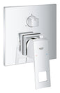 Grohe Eurocube Einhandbatterie 24094 mit 3-Wege-Umstellung, Fertigmontageset für Rapido SmartBox (chrom)