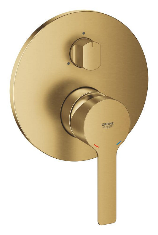 Grohe Lineare Einhandbatterie 24095 mit 3-Wege Umstellung, Fertigmontageset für Rapido SmartBox (cool sunrise gebürstet)