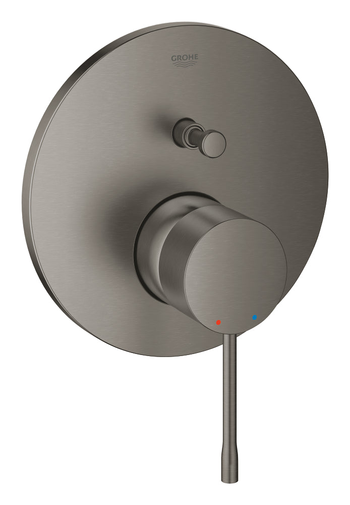 Grohe Essence Einhand-Wannenbatterie 24167, Fertigmontageset für Rapido SmartBox (hard graphite gebürstet)