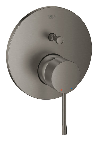 Grohe Essence Einhand-Wannenbatterie 24167, Fertigmontageset für Rapido SmartBox (hard graphite gebürstet)