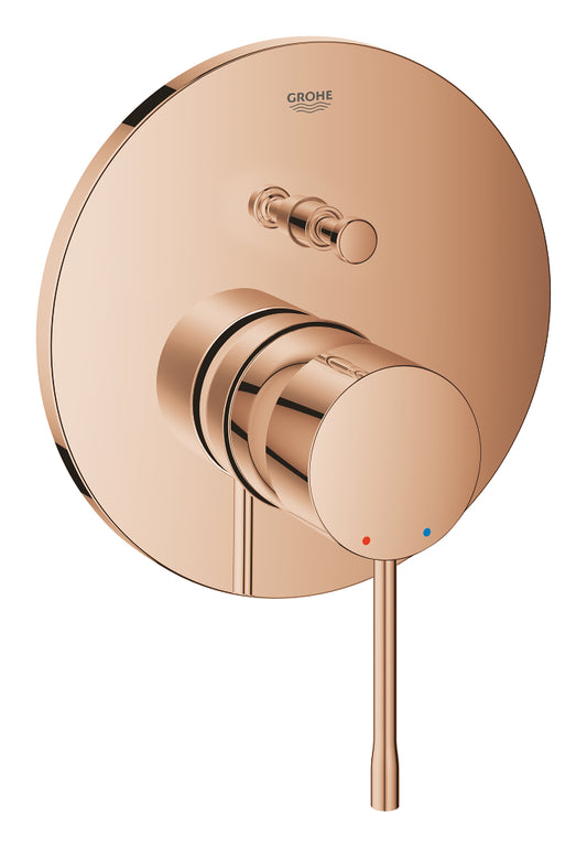 Grohe Essence Einhand-Wannenbatterie 24167, Fertigmontageset für Rapido SmartBox (warm sunset)