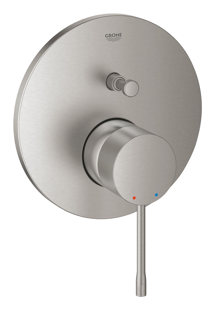 Grohe Essence Einhand-Wannenbatterie 24167, Fertigmontageset für Rapido SmartBox (supersteel)