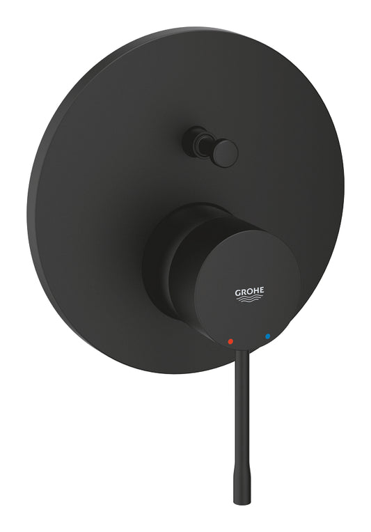 Grohe Essence Einhand-Wannenbatterie 24167, Fertigmontageset für Rapido SmartBox (phantom black)