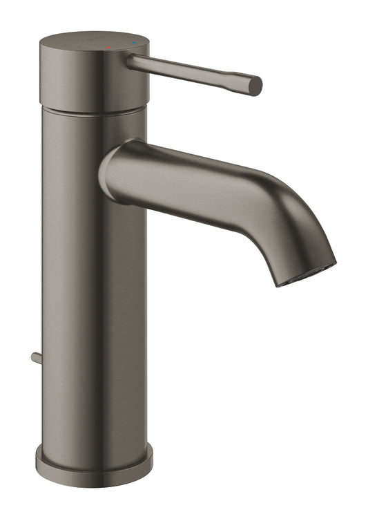 Grohe Essence Einhand-Waschtischbatterie 24171, S-Size, mit Zugstangen-Ablaufgarnitur (hard graphite gebürstet)