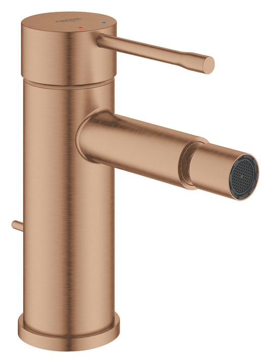 Grohe Essence Einhand-Bidetbatterie 24178 mit Zugstangen-Ablaufgarnitur (warm sunset gebürstet)