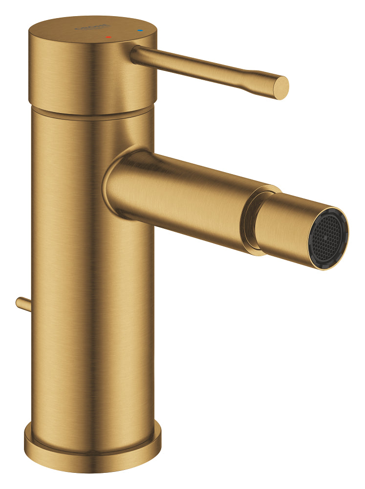 Grohe Essence Einhand-Bidetbatterie 24178 mit Zugstangen-Ablaufgarnitur (cool sunrise gebürstet)
