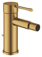Grohe Essence Einhand-Bidetbatterie 24178 mit Zugstangen-Ablaufgarnitur (cool sunrise gebürstet)