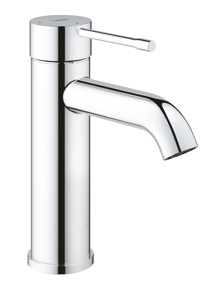 Grohe Essence Einhand-Waschtischbatterie 24179, S-Size, Mittelstellung kalt, mit Push-open Ablaufgarnitur (chrom)
