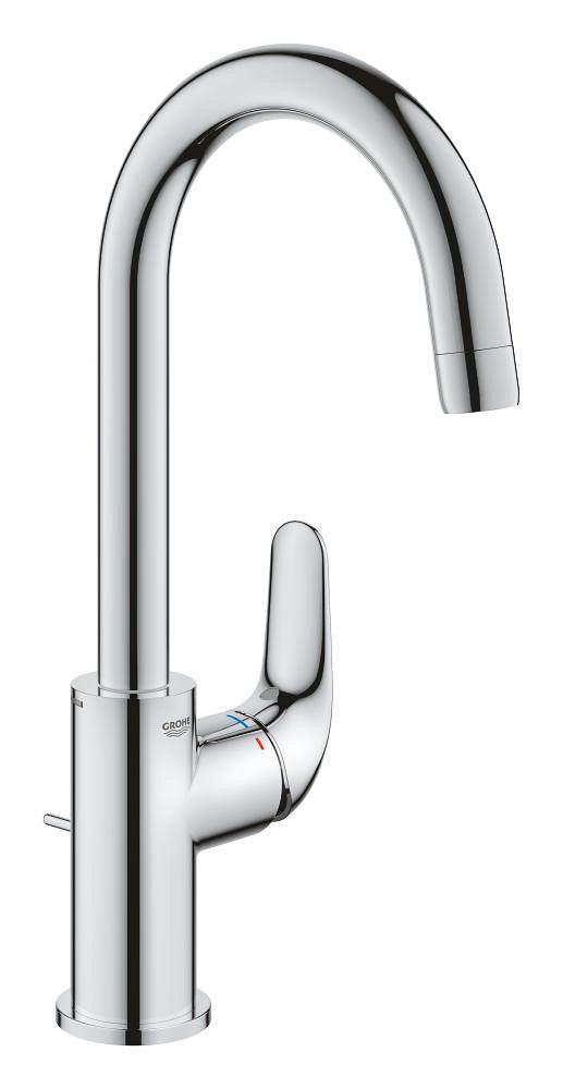 Grohe EuroPro Einhand-Waschtischbatterie 24272, L-Size, Mittelstellung kalt, mit Zugstangen-Ablaufgarnitur (chrom)