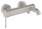 Grohe Essence Einhand-Wannenbatterie 25250, Wandmontage (supersteel)