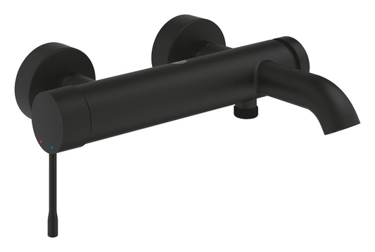 Grohe Essence Einhand-Wannenbatterie 25250, Wandmontage (phantom black)