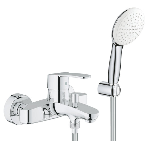 Grohe Eurostyle Cosmopolitan Einhand-Wannenbatterie 25275, Wandmontage, mit Wandhalterset (chrom)