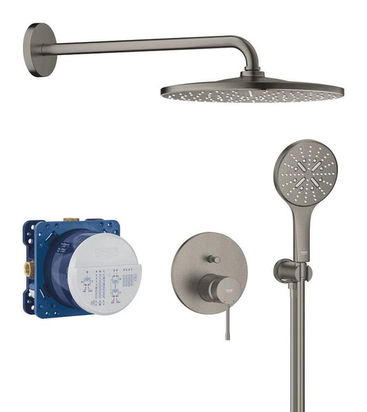 GROHE UP-Duschsystem Essence 25287 2 WU KB RSH Mono 310 hard graphite gebürstet