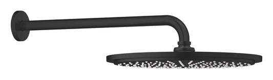 Grohe Rainshower Cosmopolitan 310 Kopfbrause-Set 26066, Brausearm 380 mm, 1 Strahlart, 8 l/min (matt black)