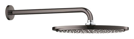 Grohe Rainshower Cosmopolitan 310 Kopfbrause-Set 26066, Brausearm 380 mm, 1 Strahlart, 8 l/min (hard graphite)