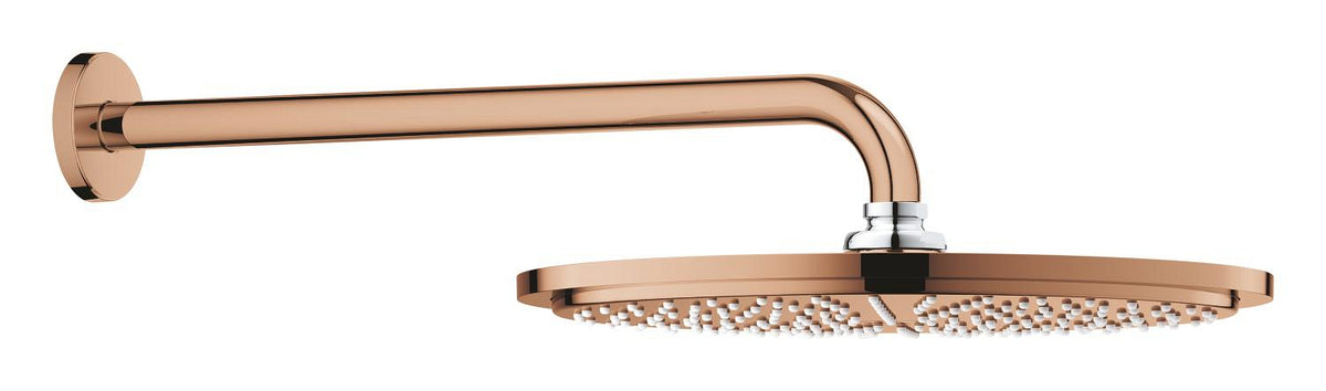 Grohe Rainshower Cosmopolitan 310 Kopfbrause-Set 26066, Brausearm 380 mm, 1 Strahlart, 8 l/min (warm sunset)