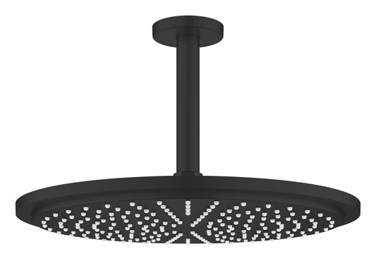 Grohe Rainshower Cosmopolitan 310 Kopfbrause-Set 26067, Deckenauslass 142 mm, 1 Strahlart, 8 l/min (matt black)