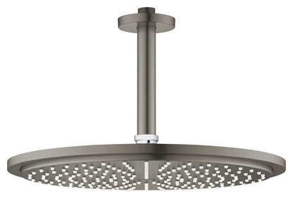Grohe Rainshower Cosmopolitan 310 Kopfbrause-Set 26067, Deckenauslass 142 mm, 1 Strahlart, 8 l/min (hard graphite gebürstet)