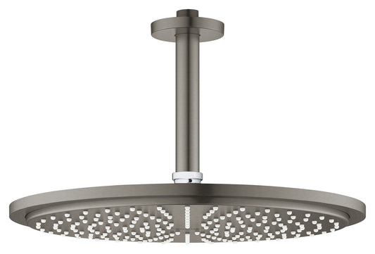 Grohe Rainshower Cosmopolitan 310 Kopfbrause-Set 26067, Deckenauslass 142 mm, 1 Strahlart, 8 l/min (hard graphite gebürstet)
