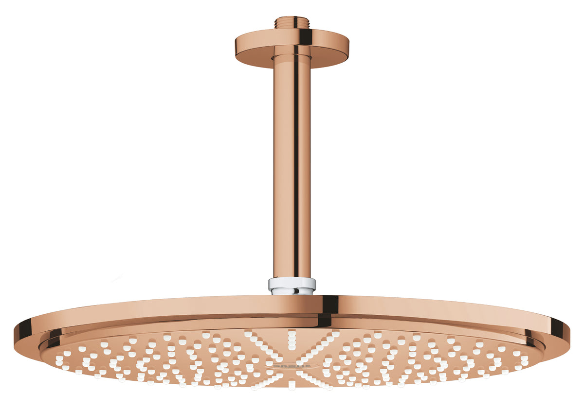 Grohe Rainshower Cosmopolitan 310 Kopfbrause-Set 26067, Deckenauslass 142 mm, 1 Strahlart, 8 l/min (warm sunset)