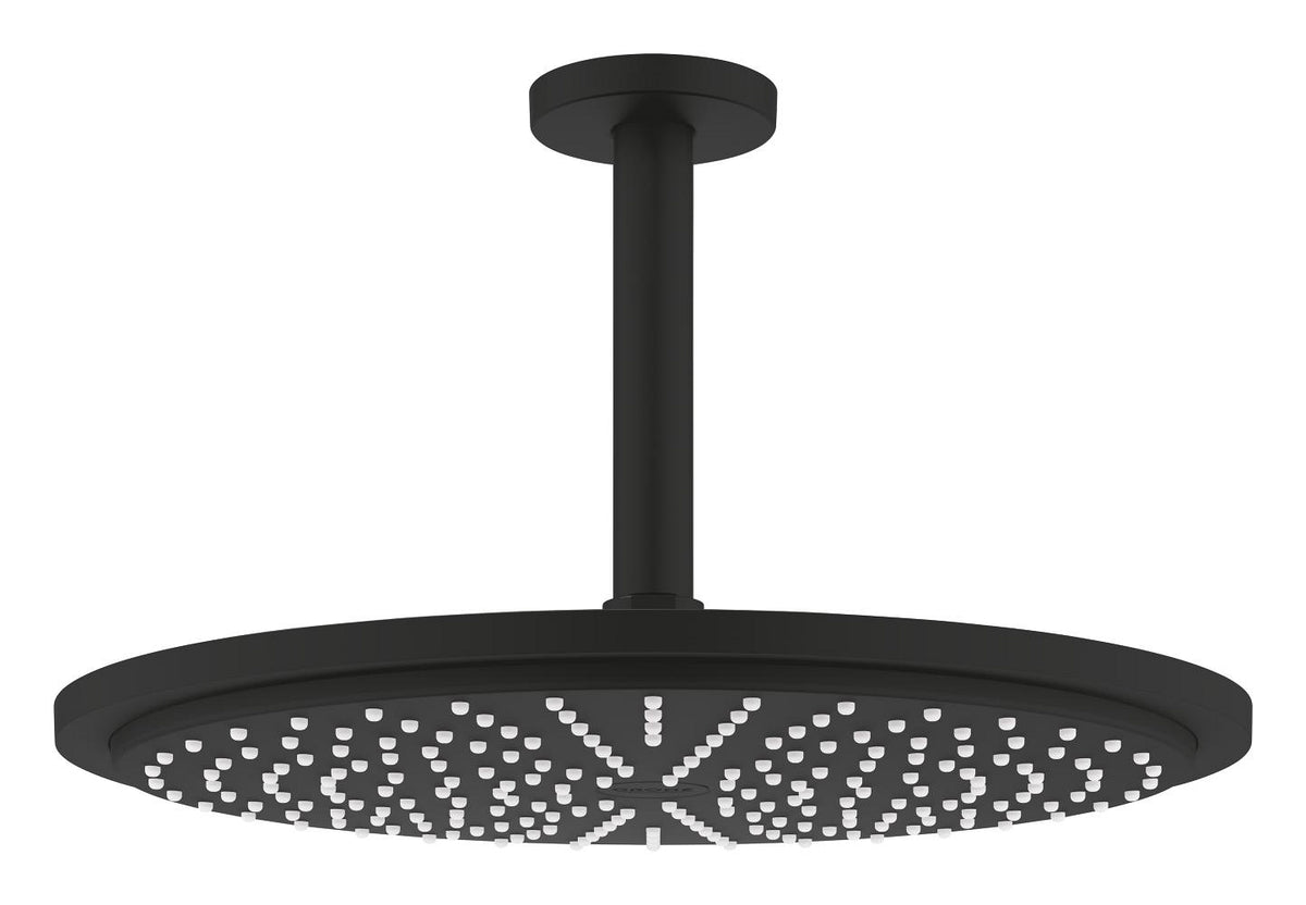 Grohe Rainshower Cosmopolitan 310 Kopfbrause-Set 26067, Deckenauslass 142 mm, 1 Strahlart, 8 l/min (phantom black)