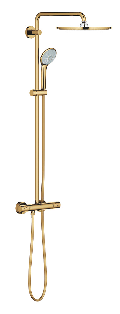 Grohe Euphoria System 310 Duschsystem 26075 mit Thermostatbatterie für die Wandmontage (cool sunrise)