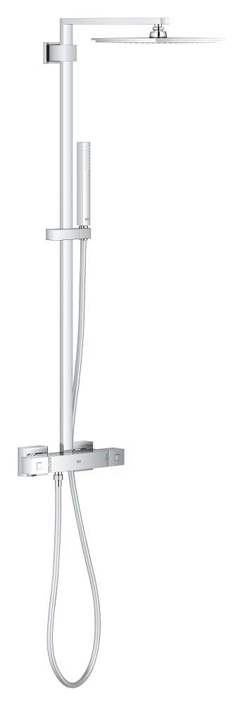 Grohe Euphoria Cube System 230 Duschsystem 26087 mit Thermostatbatterie für die Wandmontage (chrom)