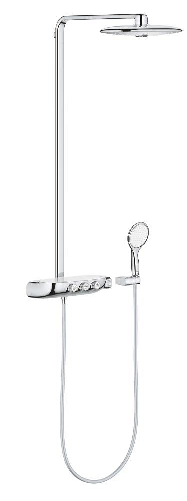Grohe Rainshower System SmartControl 360 Duo Duschsystem 26250 mit Thermostatbatterie für die Wandmontage (chrom)