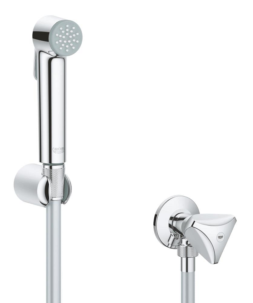 GROHE Tempesta-F Trigger Spray 30 Wandhalterset 26357 mit Absperrventil, Schlauch 1,5 m (chrom)