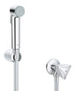GROHE Tempesta-F Trigger Spray 30 Wandhalterset 26357 mit Absperrventil, Schlauch 1,5 m (chrom)