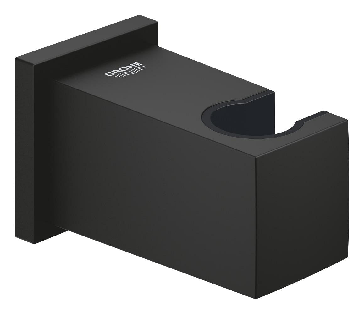 GROHE Euphoria Cube Wandanschlussbogen 26370 mit Wandbrausehalter (phantom black)