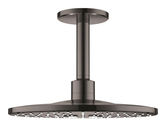 Grohe Rainshower SmartActive 310 Kopfbrause-Set 26477, Deckenauslass 142 mm, 2 Strahlarten (hard graphite)
