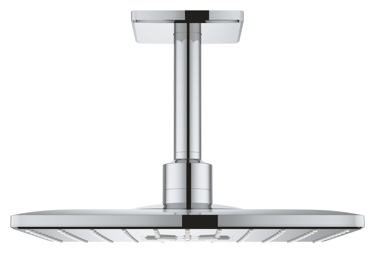 Grohe Rainshower SmartActive 310 Cube Kopfbrause-Set 26481, Deckenauslass 142 mm, 2 Strahlarten (chrom)