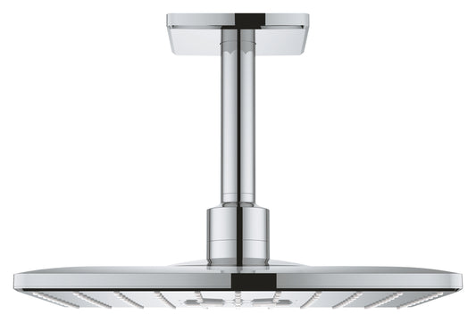 Grohe Rainshower SmartActive 310 Cube Kopfbrause-Set 26481, Deckenauslass 142 mm, 2 Strahlarten (chrom)